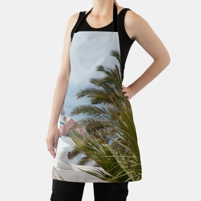 Santorini Oia Greece #2 #wall #art  Apron (Insitu)