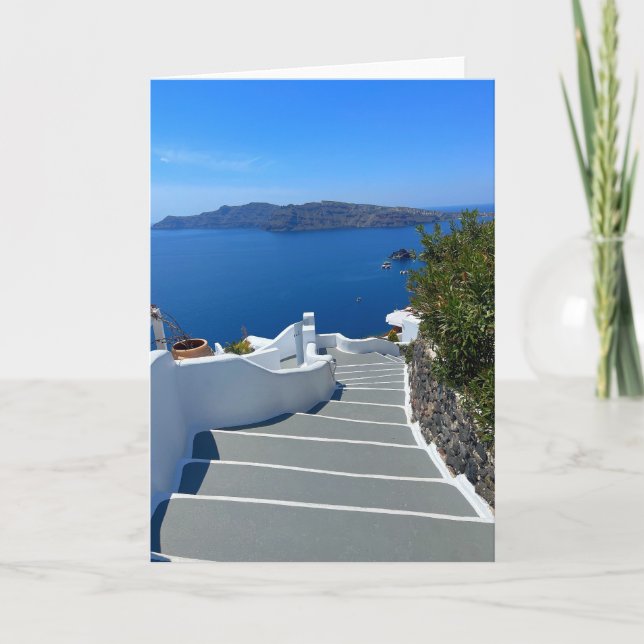 Santorini Oia Greece Photography Card (Front)