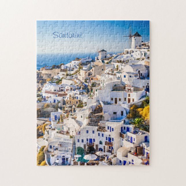 Santorini Oia Jigsaw Puzzle (Vertical)