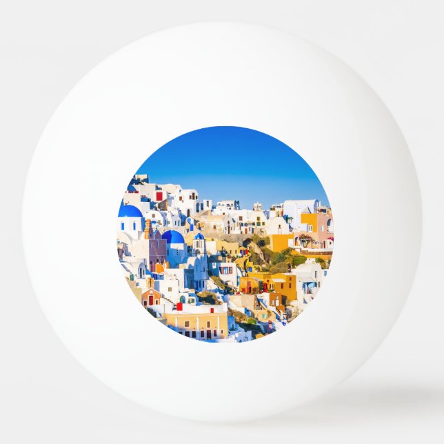 Santorini Oia  Ping Pong Ball (Front)