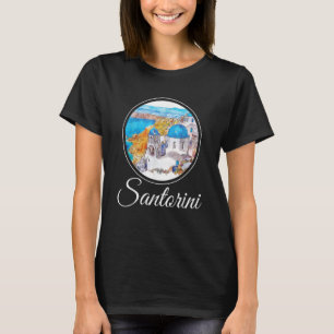 Santorini Painting Greece Souvenir T-Shirt