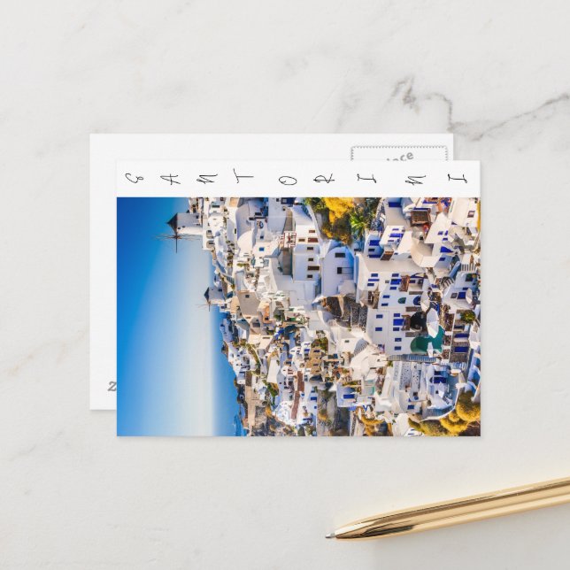 Santorini Postcard (Front/Back In Situ)