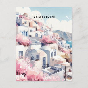 santorini postcard