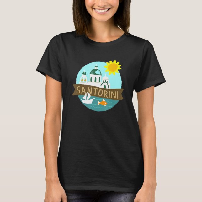 Santorini Sea T-Shirt (Front)