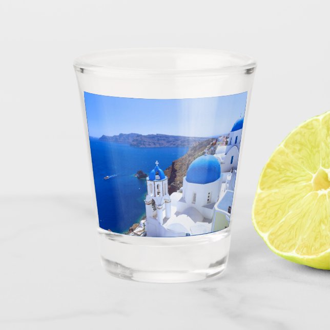 Santorini Shot Glass (Front)