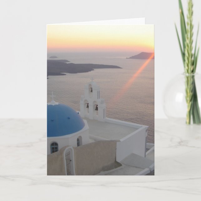 Santorini Sunset Card (Front)