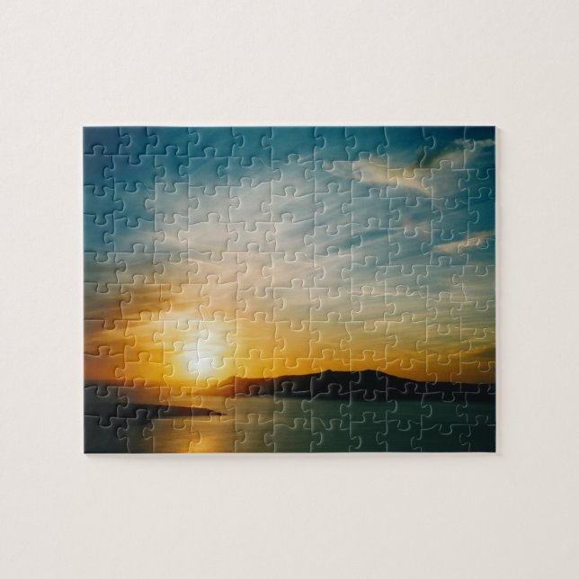 Santorini sunset, Greece Jigsaw Puzzle (Horizontal)