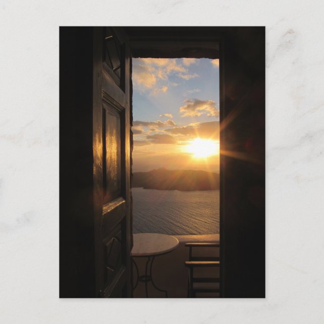Santorini Sunset Postcard (Front)