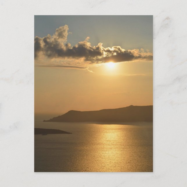 Santorini Sunset Postcard (Front)