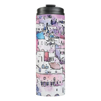 "Santorini". Thermal Tumbler