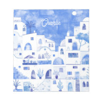 Santorini Watercolor Personalised