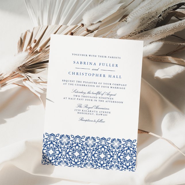 Santorini Wedding Invitation | Lapis (Creator Uploaded)