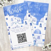 Santorini Wedding Website QR Code