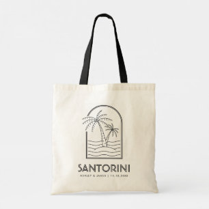 Santorini Wedding Weekend Destination Wedding Tote Bag