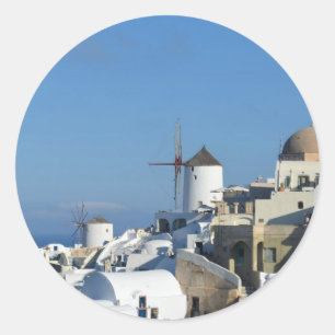 Santorini Windmill Stickers