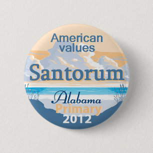 Santorum ALABAMA Button