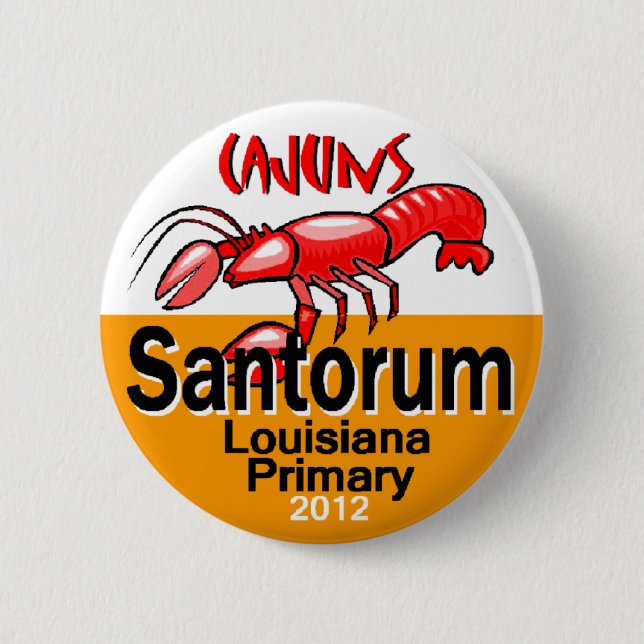 Santorum LOUISIANA Button (Front)