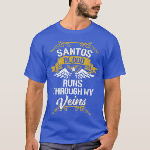 Santos Blood Runs Through My Veins T-Shirt
