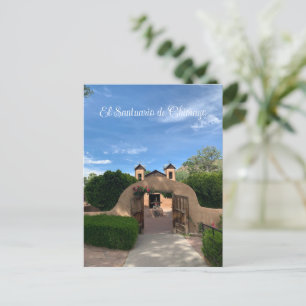 Santuario de Chimayo church photograph catholic Postcard