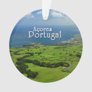 Sao Miguel green landscape Ornament