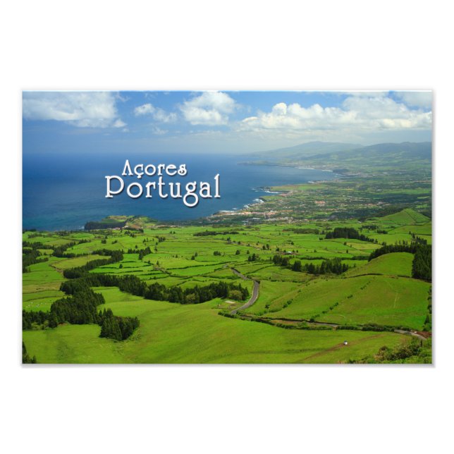 Sao Miguel green landscape Photo Print (Front)