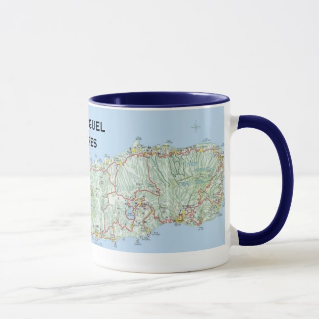 Sao Miguel* Map Coffee Mug (Right)