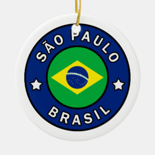 São Paulo Brasil Ceramic Ornament