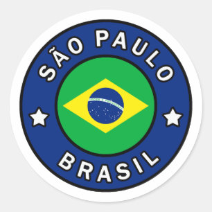 São Paulo Brasil Classic Round Sticker