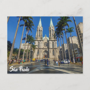 São Paulo, Brazil, Cathedral  Postcard