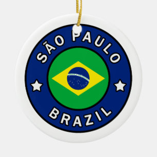 São Paulo Brazil Ceramic Ornament