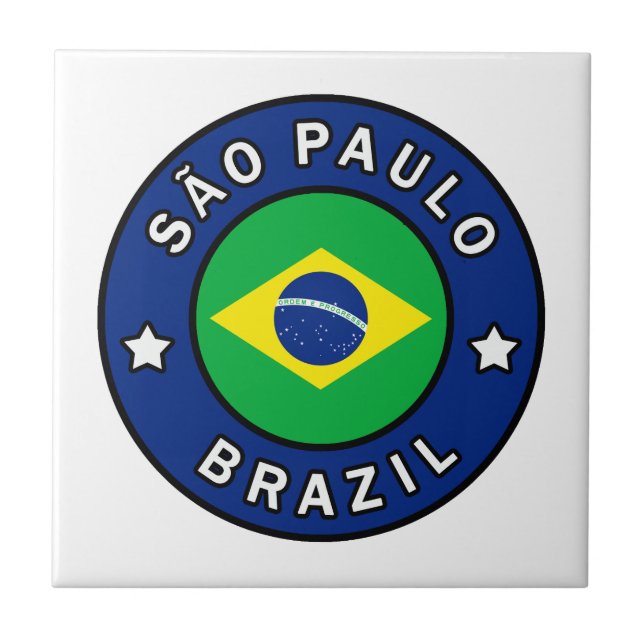São Paulo Brazil Ceramic Tile (Front)
