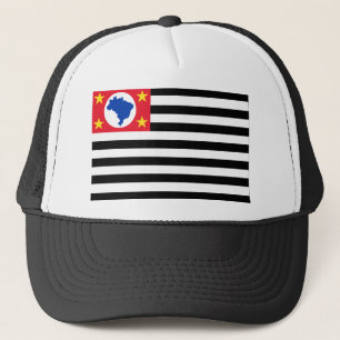 São Paulo, Brazil Flag Trucker Hat