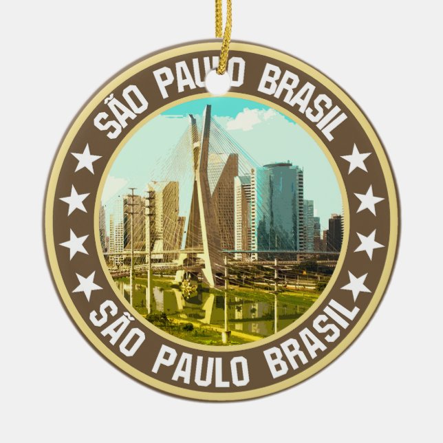São Paulo                                          Ceramic Ornament (Front)
