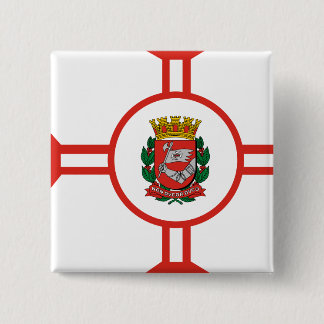 Sao Paulo City, Brazil 15 Cm Square Badge