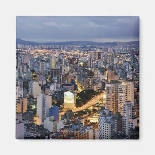 Sao Paulo Cityscape 2 Magnet