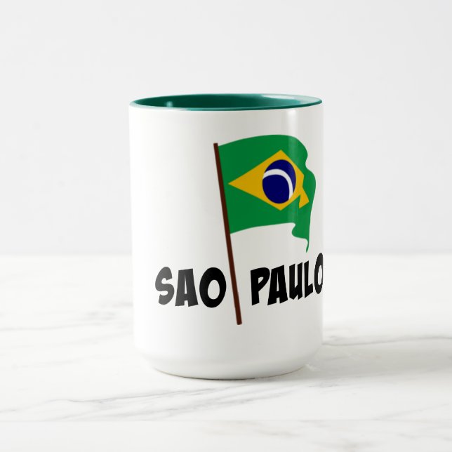 Sao Paulo, Flag of Brazil, Mug (Center)