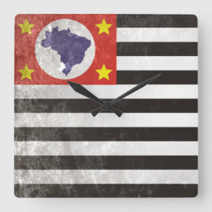 Sao Paulo Square Wall Clock