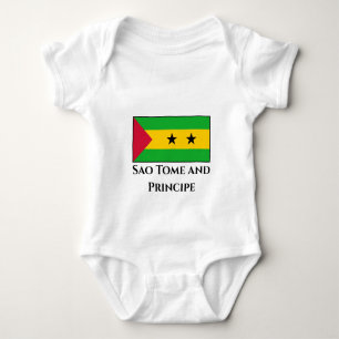 Sao Tome and Principe Flag Baby Bodysuit