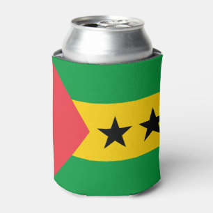 Sao Tome and Principe Flag Can Cooler
