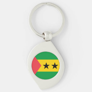 Sao Tome and Principe Flag Key Ring