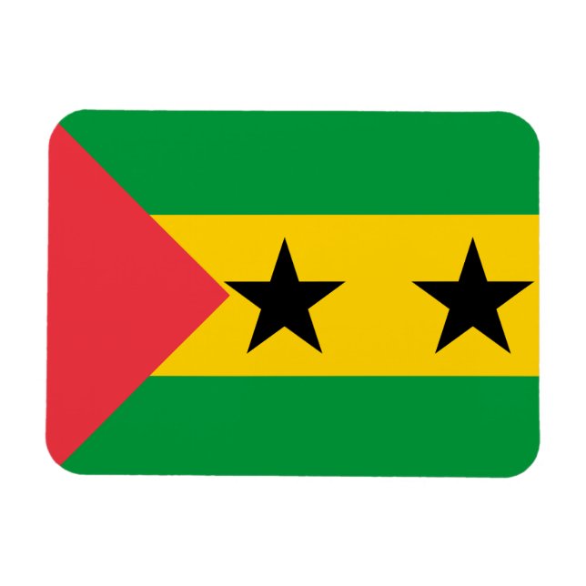 Sao Tome and Principe Flag Magnet (Horizontal)