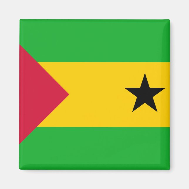 Sao Tome and Principe Flag Magnet (Front)