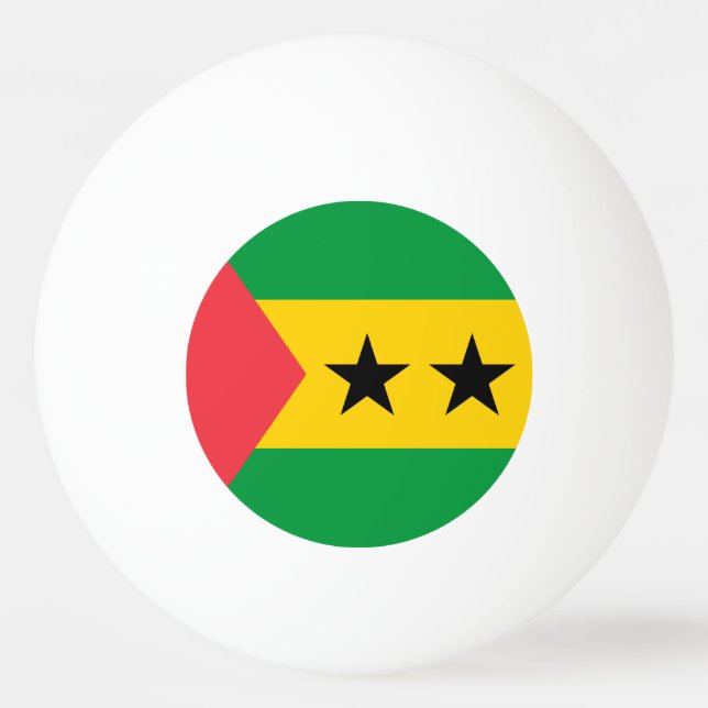 Sao Tome and Principe Flag Ping Pong Ball (Front)