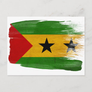 Sao Tome and Principe Flag Postcards