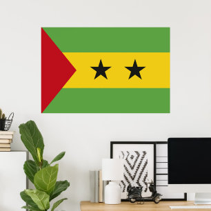 Sao Tome and Principe flag Poster