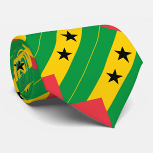 Sao Tome and Principe Flag Tie