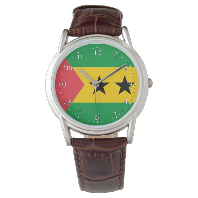 Sao Tome and Principe Flag Watch (Front)