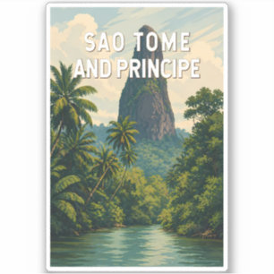 Sao Tome and Principe Illustration Travel Art