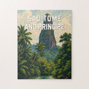 Sao Tome and Principe Illustration Travel Art Jigsaw Puzzle