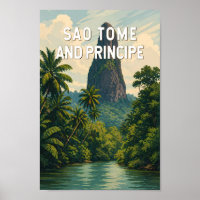 Sao Tome and Principe Illustration Travel Art
